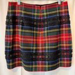 J.Crew  WOMEN'S LUREX STEWART TARTAN MINI SKIRT Photo 1