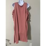 LC Lauren Conrad Lauren Conrad Womens Cold Shoulder Ruffle Trimmed Knit Dress Size XXL Pink Photo 5