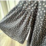 Boden grey long sleeved blouse with pink polka dots Size 6 Photo 3