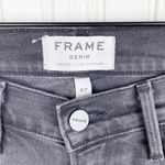 frame denim Le Skinny De Jeanne Rexford Wash Charcoal Black Distressed Size 27 Photo 5