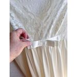 Vintage Shadowline Front Lace Bodice Peignoir Set Robe & Nightgown Ivory Size M‎ Size M Photo 4
