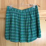 Mossimo Supply Co . abstract tropical tribal Striped Rayon mini Skirt Size XL Photo 6