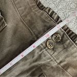 Young Fabulous and Broke YFB Olive Green Wide Leg Front Patch Pocket Twill Jeans Pants Size M Photo 7