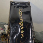 BLOOMINGDALE’S CHEETAH PRINT PATENT LEATHER MINI TOTE BAG PRELOVED Tan Photo 10