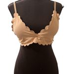 Anthropologie Beige Seamless Scallop Bralette Photo 0