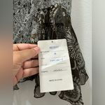 NWT Y2K Spenser Jeremy rare deadstock 100% silk top with bell sleeves medium Gray Photo 2