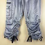 EXPRESS Women’s  Satin CargoPant Size 12 Convertible Capri Adjustable Drawstring Photo 3