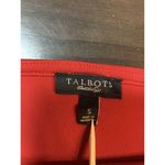Talbots Red Midi Pullover Dress Elastic Waist Women's Small Stretch READ Photo 4