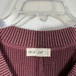 New In Boutique Dark Maroon Ribbed Knit V Photo 1