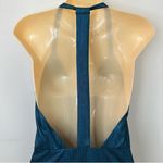 Revolve  NBD X NAVEN Blue Metallic Halter Dress Photo 5