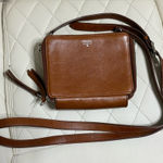 Fossil  Crossbody Convertible Belt Bag Square Wallet - Leather Silver Hardware Photo 0