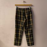 Wilfred Aritzia Darontal Black/Yellow/Dark Wine Plaid Pants Sz 00 24” Waist EUC Photo 9