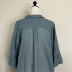 Free People  Best of Me Blue Button Down Hi-Low Hem Shirt, Size XS Photo 8