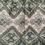 Tru Self Elegant Olive Patterned Sleeveless Blouse/Cardigan, Size S Photo 3