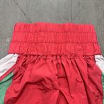 Free People FP Movement Women's‎ High Rise Running Shorts Red Green White Size Small Active Photo 3