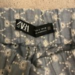 ZARA eyelet blue shorts Photo 3