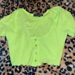 Cropped Tee Green Size 8 Photo 0