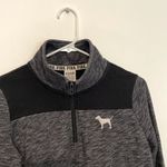 PINK - Victoria's Secret PINK VS VICTORIA'S SECRET Perfect Quarter 1/4 Zip Black White Colorblock Logo XS Photo 8