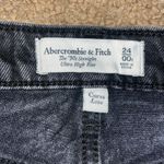 Abercrombie & Fitch Abercrombie &‎ Fitch A&F Curve Love ‘90s Straight Ultra High Rise Black Jeans 24 Photo 8