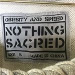 Urban Outfitters Nothing Sacred Braided Grey Sweatshirt Small Photo 4