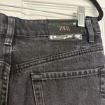 ZARA  Black Multi Button Jean Shorts Size‎ 6 Photo 5
