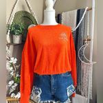 Old Navy New with Tags Stay Palm Cropped Long Sleeve Slub Knit Terry Sweatshirt Photo 3