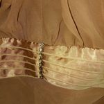 Nina Ferre S Taupe Creme Halter Dress Gray Photo 1