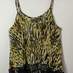 For Love & Lemons  leopard fringe tassel‎ sleeveless blouse size Medium Photo 0