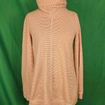 Maeve  Anthropologie Womens Yellow‎ White Striped Tai Cowl Neck Sweater Medium Photo 0