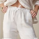 J.Crew Bestseller Petite Soleil pant in linen White Size MP BX750 Medium Photo 1