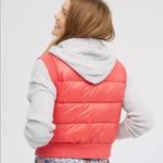Aerie  Offline Red Full Zip Cropped Puffer Vest Womens Size L Photo 2