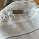 Ted Baker  Stripe Button Up Collar Short Sleeve Blouse Shirt Top, 4 Photo 5