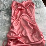 Adjustable Pink Satin Slip Dress Size XL Photo 5