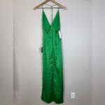 Katie May  Holly Satin Maxi Gown Emerald Green XS NEW $298 Revolve Photo 9