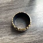 Vintage Leopard Women’s Bangle Bracelet Wide Chunky Animal Leopard Print Sz 8 Brown Photo 6