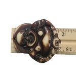 Japanese Laughing Wooden Buddha Pendant Photo 3