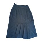 Worthington  Women’s Career Skirt Black Ruffled Back Hem Size 4 Photo 1