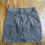 Free People We The Free Black Mini Pencil Skirt with Slit Photo 3