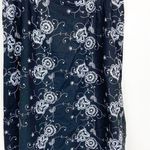 Style & Co Black Silver Linen Embroidered Skirt Sz 16W Photo 3