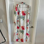 Christian Dior 135 Vintage Saks Fifth Avenue Floral Robe Size Small Photo 4