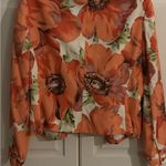 Carlisle ‎ Linen Blend Poppy Floral Blazer Jacket size 10 Photo 6