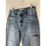 Lucky Brand High Rise Surplus Straight Cargo Blue Denim Jeans Women's Size 28 Photo 2