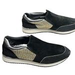 Karl Lagerfeld  Shoes Womens 8.5 Black Shimmer Giselle Slip On Comfort Sneakers Photo 3