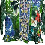 Soft Surroundings Shangri La Tunic Women’s XL Tropical Embroidered Beaded Shirt Photo 2
