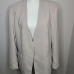 Tommy Hilfiger Tommy Hilifiger Open Front Blazer Jacket Tan Size 14 Photo 0