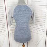 Majestic Official MLB New York Yankees V Neck Slub Tee Shirt Blue Grey Medium Photo 3