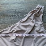 Birdy Grey  Tan One Shoulder Bridesmaid Dress M Photo 2