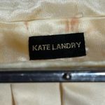 Kate Landry Vintage Pleated Satin Clutch Silver Chain Strap & Rhinestone Clasp Photo 10