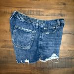Aerie  women's Denim Shorts Elastic Waist Size Small Distressed Photo 3