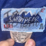 Vintage Snow Peak Blue Ski & Snowboard Bib Overalls Women's XL Photo 5